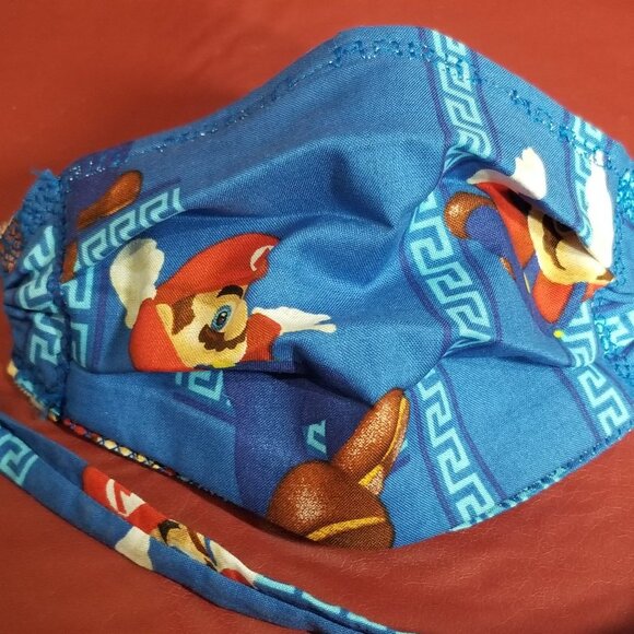 Kid Size Mask w/ Silver & Copper Filters- Mario - Picture 3 of 7